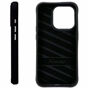 NIMMY suojakuori COOL&CUTE 2.0 Koira iPhone 15 Pro:lle musta