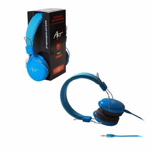 ART wire headphones Jack 3,5 mm with microphone AP-60B blue