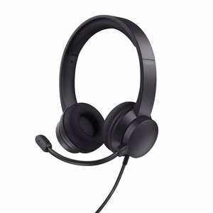 Trust HS-260 kuulokemikrofoni langallinen niskasanka toimisto/puhelinkeskus USB Type-A musta