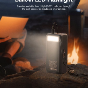 VEGER varavirtalähde 56000 mAh PD QC3.0 5A 130W Tank Boost (W5001C) musta