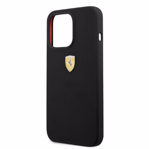 Ferrari FESSIHMP13LBK iPhone 13 Pro / 13 6.1" musta/musta kova Silikoninen Suojakuori MagSafe