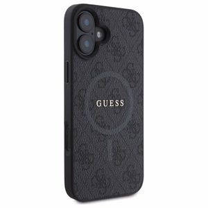 Guess 4G Ring Classic Logo MagSafe kotelo iPhone 16 - musta