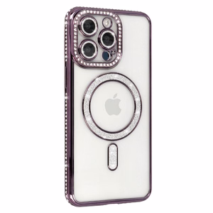 Bling Magsafe Suojakuori Iphone 16 Pro:lle violetti