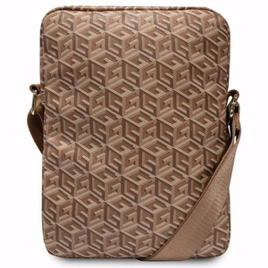 Guess laukku GUTB10HGCFSEW 10" ruskea GCube Stripe tablettilaukku