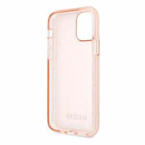 Guess GUHCN65PCGLPI iPhone 11 Pro Max vaaleanpunainen/vaaleanpunainen kova kotelo Glitter