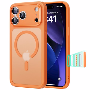 ESR Classic Hybrid MagSafe Suojakuori iPhone 17 Pro Maxille - Kirkas Oranssi