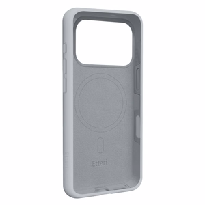 Etteri Silicone Mag -suojakuori iPhone 17 Pro / 18 Pro -malleille, hopeanvärinen
