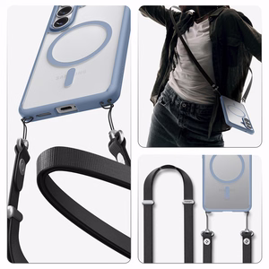 Spigen Ultra Hybrid Mag MagSafe Case for Samsung Galaxy S26+ - Clear Blue