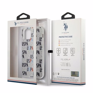 US Polo USHCP12SPCUSPA6 Logo Mania Collection suojakuori laitteelle iPhone 12 mini 5.4", valkoinen