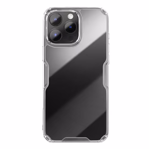 Nillkin Nature Pro kotelo iPhone 16 Pro Max - lapinakyvä ja valkoinen