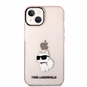 Karl Lagerfeld KLHCP14MHNCHTCP iPhone 14 Plus 6.7 vaaleanpunainen/vaaleanpunainen kova suojakuori Ikonik Choupette