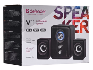 Computer speakers DEFENDER V11 2.1 11W USB