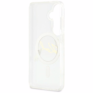 Karl Lagerfeld suojakuori IML KC Script MagSafe Samsung Galaxy S26:lle läpinäkyvä