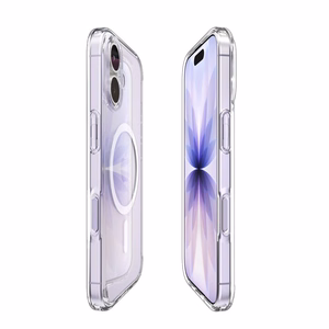 Spigen Ultra Hybrid Mag Magsafe ACS10380 Suojakuori iPhone 17:lle - kirkas/valkoinen