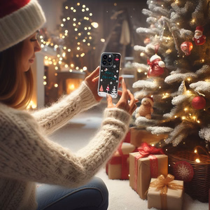 TEL PROTECT Joulu Suojakuori iPhone 13 Pro Max:lle Design 4 läpinäkyvä