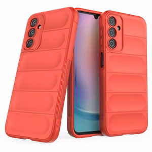 Magic Shield Case joustava panssari Suojakuori Samsung Galaxy A24 4G:lle punainen