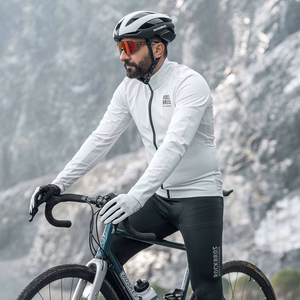 Rockbros TLWT001 ROAD TO SKY Windproof Insulated Cycling Jersey L - White