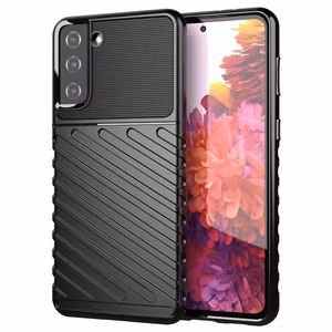 Thunder Case joustava panssaroitu suojus Samsung Galaxy S22 + (S22 Plus) musta