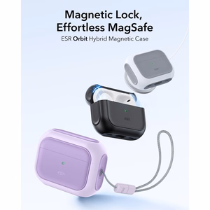 ESR Orbit Halolock MagSafe Suojakuori AirPods Pro:lle - violetti