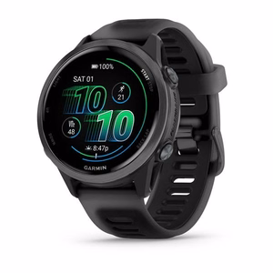 Garmin Forerunner 570 42 mm:n digitaalinen GPS-kello, 3,05 cm:n (1,2") AMOLED-kosketusnäyttö, 390 × 390 pikseliä, Wi-Fi, musta