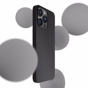 iPhone 13 Pro Max 3mk Silicone Case -sarja - musta