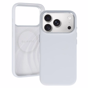 Liavec Silky -suojakuori metallisella kamerakehyksellä mallille iPhone 18 Pro/17 Pro, harmaa