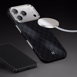 Benks magneettinen Armor Air Armor Grid Kevlar suojakuori metallirunko 600D iPhone 17 Air musta