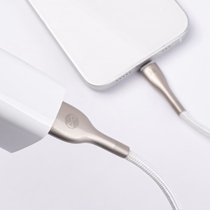 Forever Sleek -kaapeli USB - USB-C 1,0 m 3A valkoinen