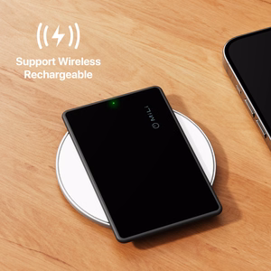 MiLi MiCard HD-P16-C Bluetooth-paikannin Apple Find My -verkkoon, musta