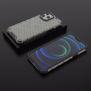 Honeycomb Asia panssari kansi TPU puskuri iPhone 13 Pro Max musta