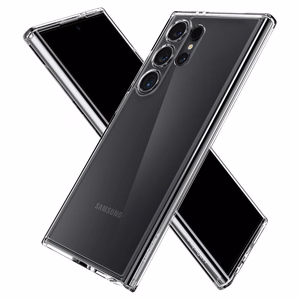 Spigen Ultra Hybrid suojakuori Samsung Galaxy S24 Ultra:lle kristallinläpinäkyvä