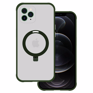 Tel Protect Magical Magsafe Stand Suojakuori iPhone 11 Pro Max:lle vihreä
