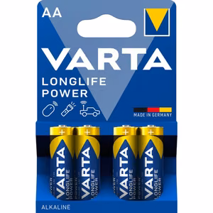 VARTA alkaliparisto R6 (AA) Longlife Power 4 kpl