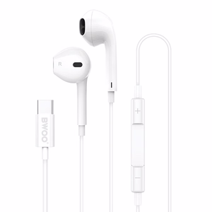 BWOO langalliset kuulokkeet HF175 USB-C digitaalinen liitäntä valkoinen