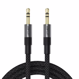 Acefast J10 AUX kaapeli mini jack 3.5mm 1m - musta