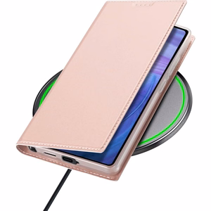 Dux Ducis SKIN PRO lompakkosuojakuori Samsung S25 Ultra ruusukulta