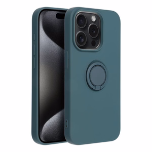 Silikoninen Suojakuori Renkaalla iPhone 15 PRO:lle vihreä