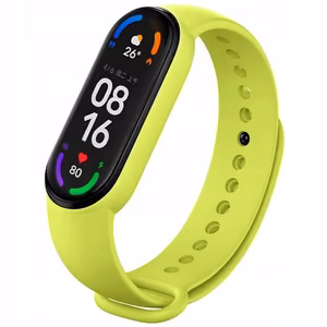 Silikoninen hihna Xiaomi Mi Band 5 / 6 / 7:lle vihreä (05)