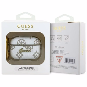 Guess PU New 4G Hook suojakuori AirPods Pro 2:lle valkoinen