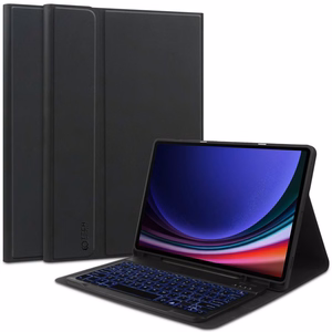 Tech-Protect SC Pen + Keyboard Suojakuori näppäimistöllä Samsung Galaxy Tab S9 FE 10.9" X510 / X516B:lle - musta