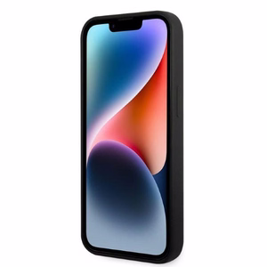 Karl Lagerfeld KLHCP14MSRSGRCK iPhone 14 Plus 6.7 kovakuori musta / musta Silicone RSG