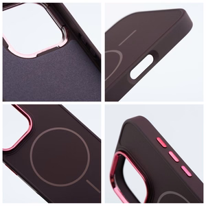 Suojakuori iPhone 17 PRO:lle Frame Mag Cover MagSafe-yhteensopiva violetti