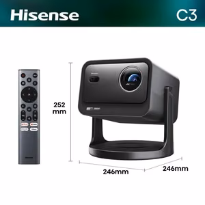 Hisense C3 DLP UHD 4K (3840x2160) 3D metallinen projektori