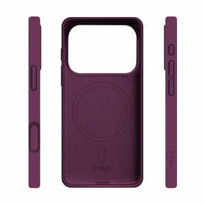 Etteri Silicone Mag -suojakuori iPhone 17 Pro Max / 18 Pro Max 6,9 tuumaa -malleille, tumma kirsikanpunainen