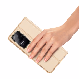 Dux Ducis Skin Pro Holster Cover Flip Cover Xiaomi Poco F4 5G kultainen