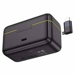Wireless lavalier microphone Lightning / USB C Hoco 2 pcs L17 black