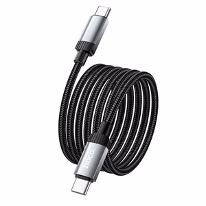 Kaapeli USB-C - USB-C Hoco 3A 60W 1 m X117 musta