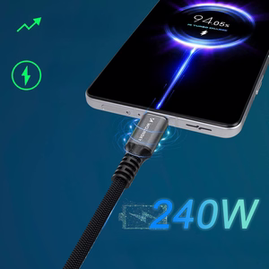 Wozinsky WPS-UY41S USB-C USB4 Kaapeli 40Gb/s 240W 1m 4K - musta