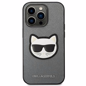 Karl Lagerfeld Saffiano Choupette Head Patch kotelo iPhone 14 Pro Max - hopea - hopea
