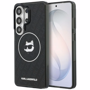 Karl Lagerfeld suojakuori IML Repeated Choupette MagSafe Samsung Galaxy S26 Ultra:lle musta